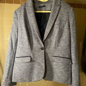 Tommy Hilfiger heathered single button blazer